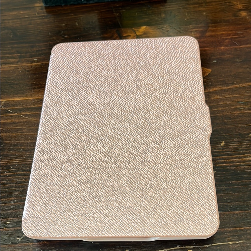 Gold and Pink Slim Tablet Cover with Textured Fabric